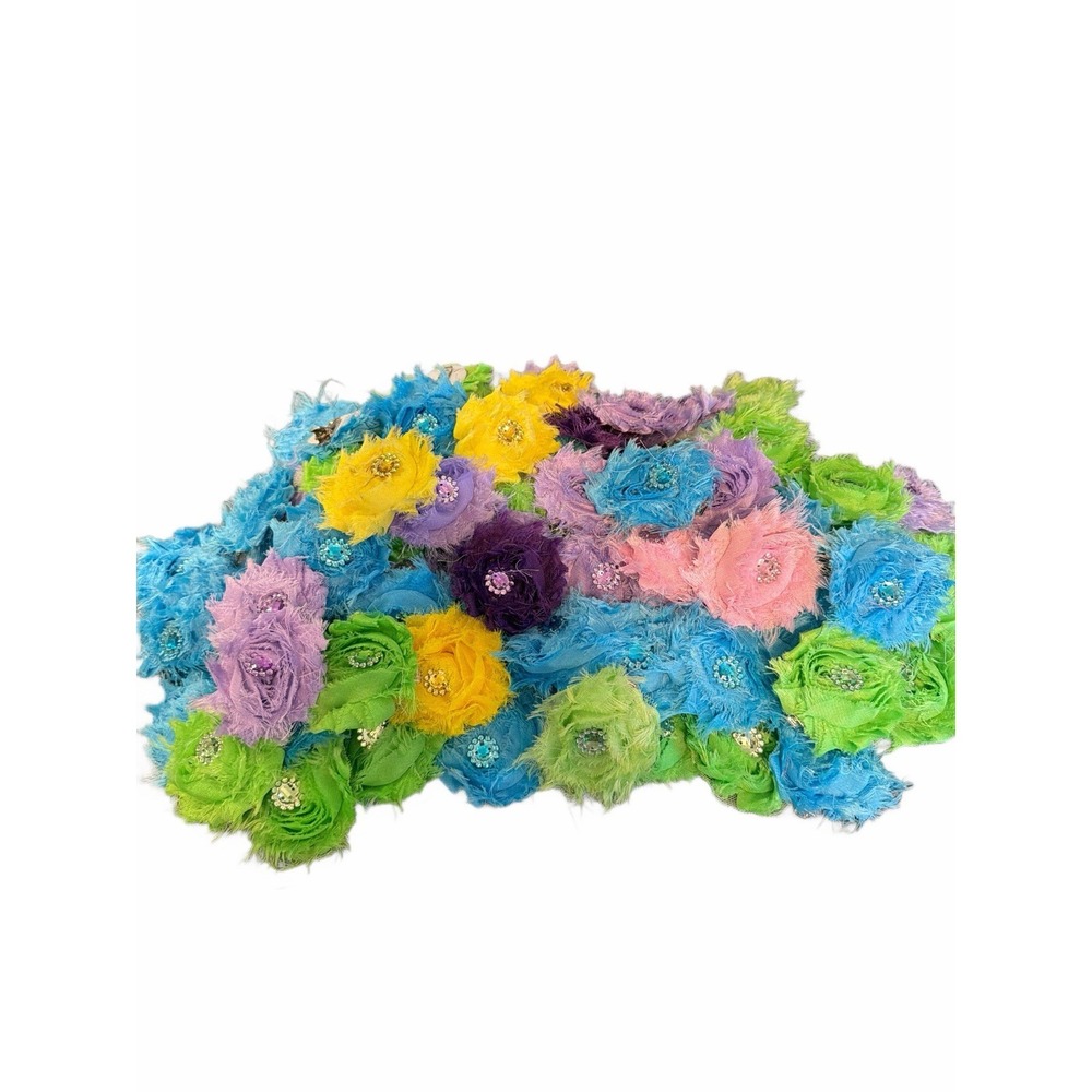 Hair Clips Bows Shabby Rhinestone 100+ Lot Gifts Crafts‎ Wholesale Lot